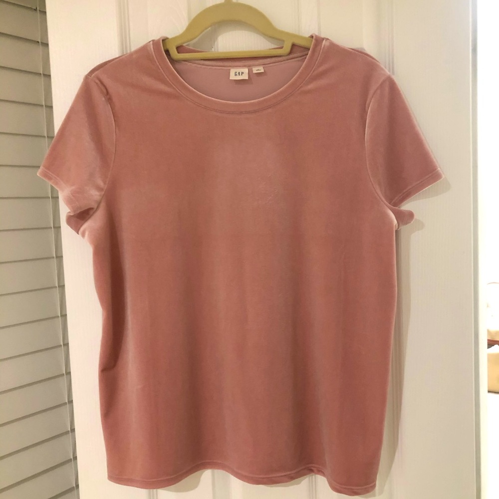 Gap Velvet Short Sleeve Tee - M
